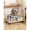 Multi-Purpose Organizer for Laundry, Bathroom & Kitchen, Metal Rolling Storage Basket with Wheels