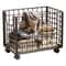 Multi-Purpose Organizer for Laundry, Bathroom & Kitchen, Metal Rolling Storage Basket with Wheels
