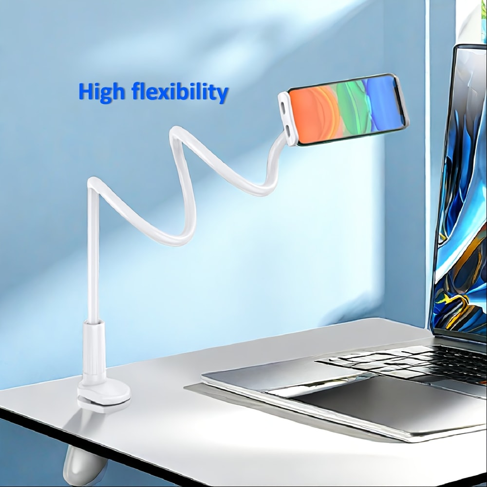 Phone Holder Flexible Long Arm Clamp Gooseneck Tablet Mount For Bed Desk Stand For IPad Samsung Xia 3