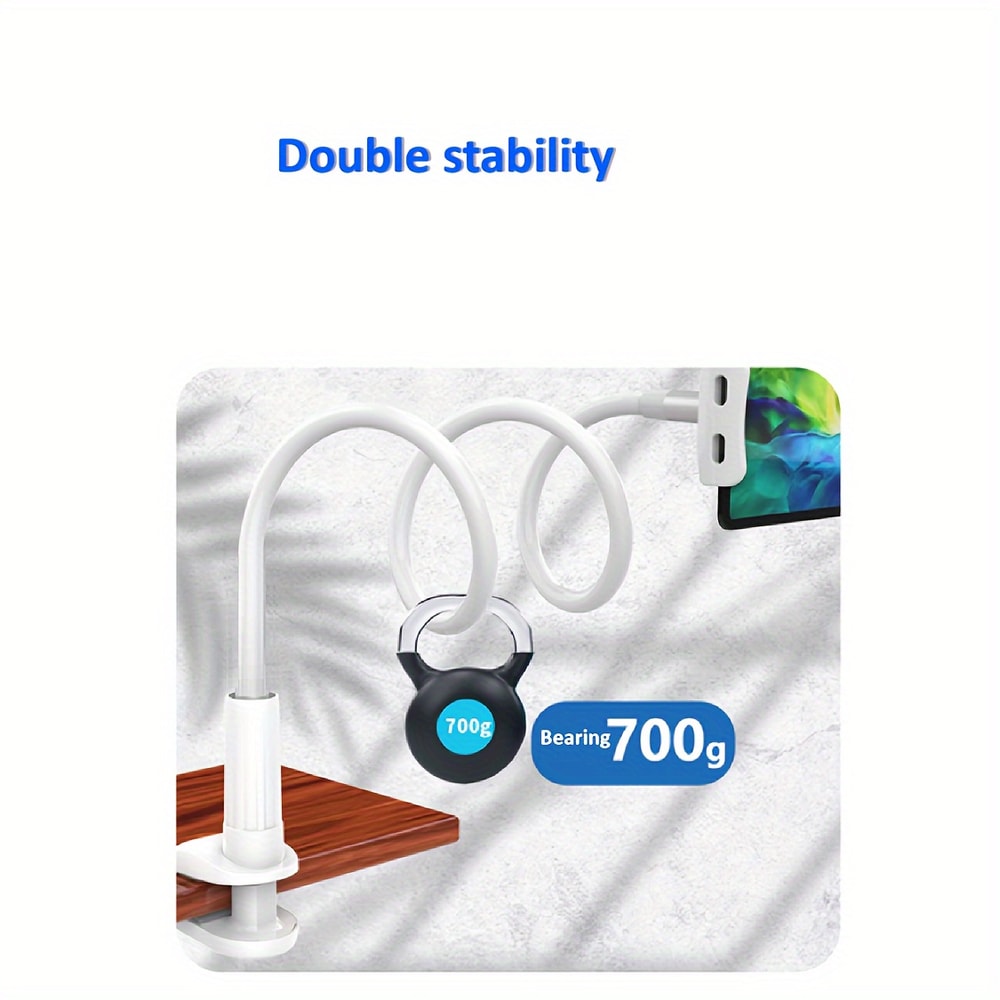 Phone Holder Flexible Long Arm Clamp Gooseneck Tablet Mount For Bed Desk Stand For IPad Samsung Xia 4