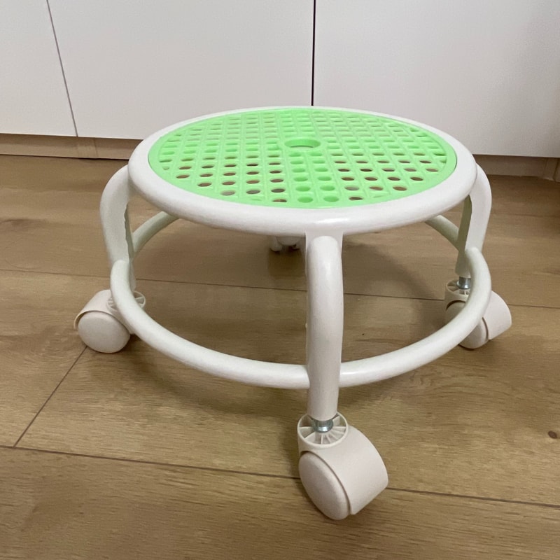 Rotating Circular Rolling Stool For Household Furniture Silent Stool With Wheels 1