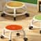 Rotating Circular Rolling Stool For Household Furniture Silent Stool With Wheels 2