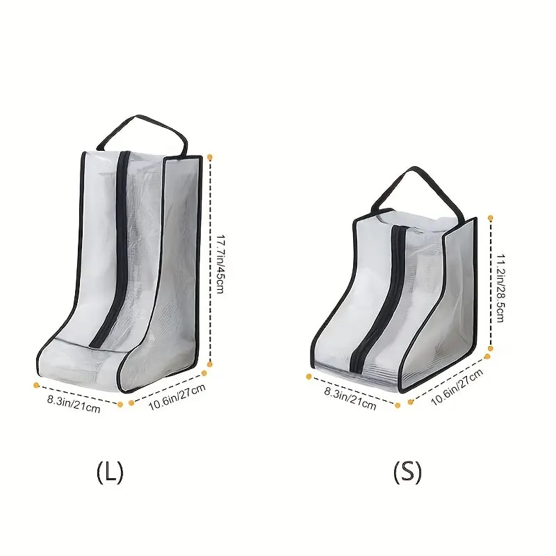 Dust Proof Travel Shoe Cover with Zipper for High Heels & Boots