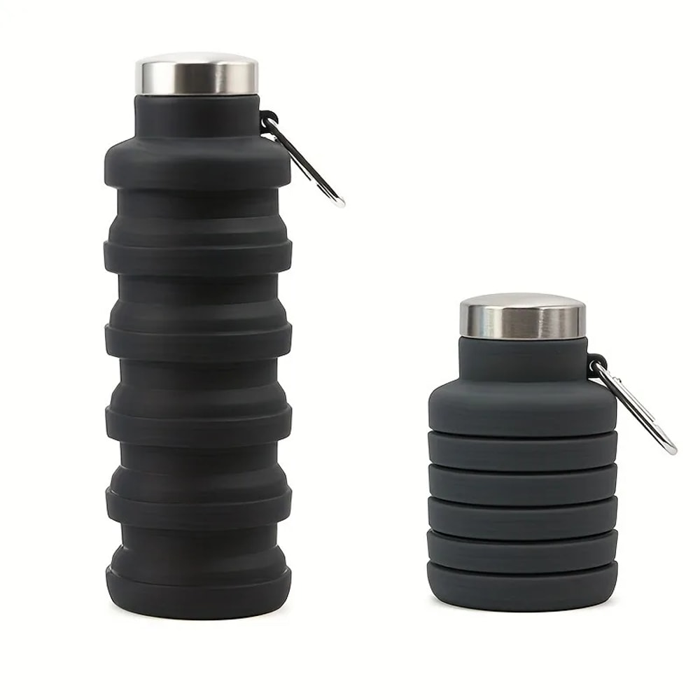 Portable Outdoor Travel Water Bottle, Silicone Folding Cup Retractable