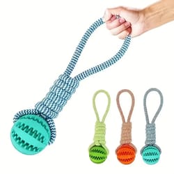 chewing bite resistant pet toy, rubber leaking balls, interactive dog toys for medium small dogs