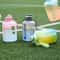 Plastic Portable Water Bottle With Straw, Large Capacity Fitness Kettle, Outdoor Gradient Sports Bottle