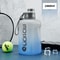 Plastic Portable Water Bottle With Straw, Large Capacity Fitness Kettle, Outdoor Gradient Sports Bottle