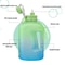 Plastic Portable Water Bottle With Straw, Large Capacity Fitness Kettle, Outdoor Gradient Sports Bottle