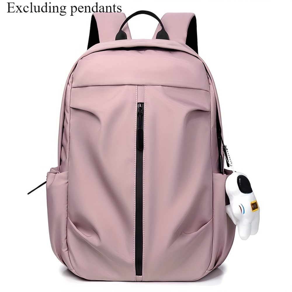 Lightweight Casual Trendy Street Minimalist Backpack With Zipper Closure Adjustable Straps 6