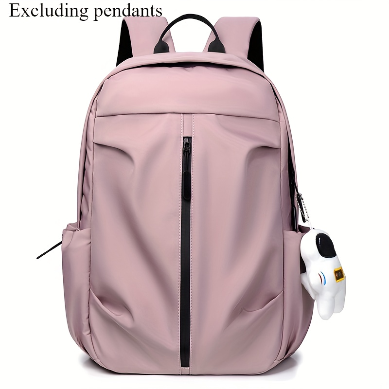 Lightweight Casual Trendy Street Minimalist Backpack With Zipper Closure Adjustable Straps 6