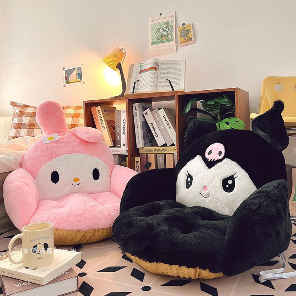 Cute Cartoon Doll Cushion Winter Warm Office Chair Pillow Creative Plush Bedding Gift For Girls 1