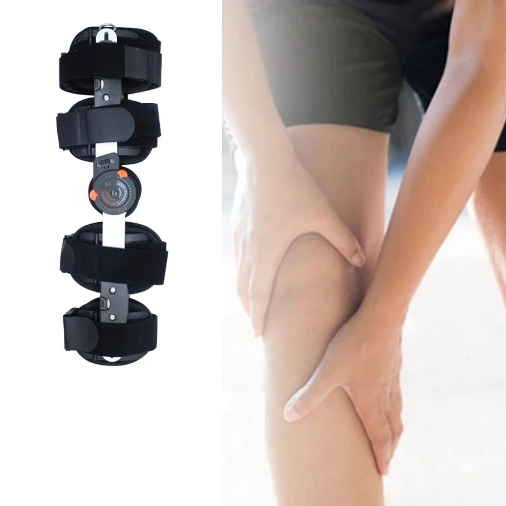 Adjustable Hinged Knee Support Stabilizer For Recovery Of Surgery Injuries 3