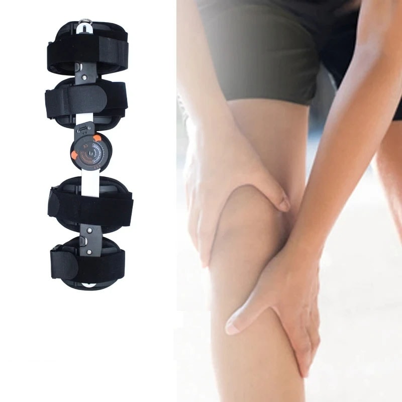 Adjustable Hinged Knee Support Stabilizer For Recovery Of Surgery Injuries 3