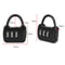 Portable Travel Mini Carrying Luggage Lock Zinc Alloy 3 Digit Code Combination Password Lock For Ba 3