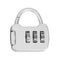 Portable Travel Mini Carrying Luggage Lock Zinc Alloy 3 Digit Code Combination Password Lock For Ba 5