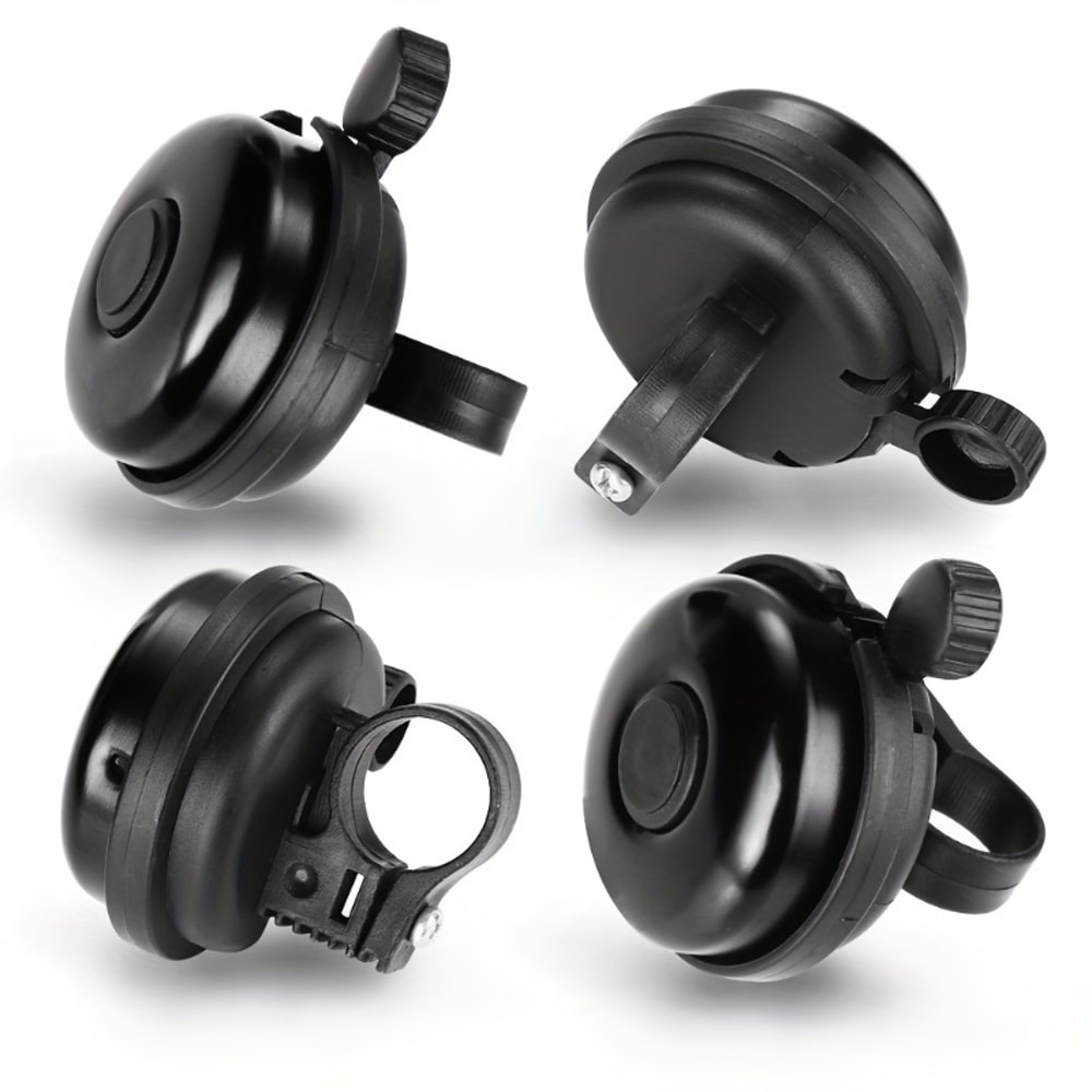 Durable Bike Bell Premium Aluminum Construction Classic Black HighPitched Sound Easy Installation F 1