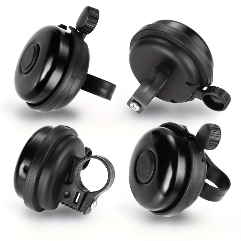 Durable Bike Bell Premium Aluminum Construction Classic Black HighPitched Sound Easy Installation F 1