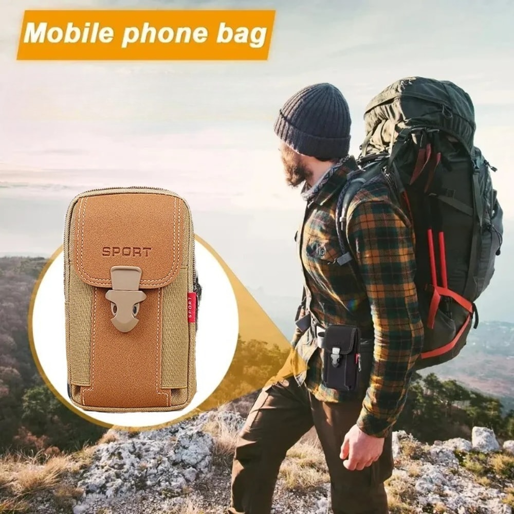 Mobile Phone Bag Waist Bag Small Tactical Belt Backpack For Storing Phones Keys And Cards 1