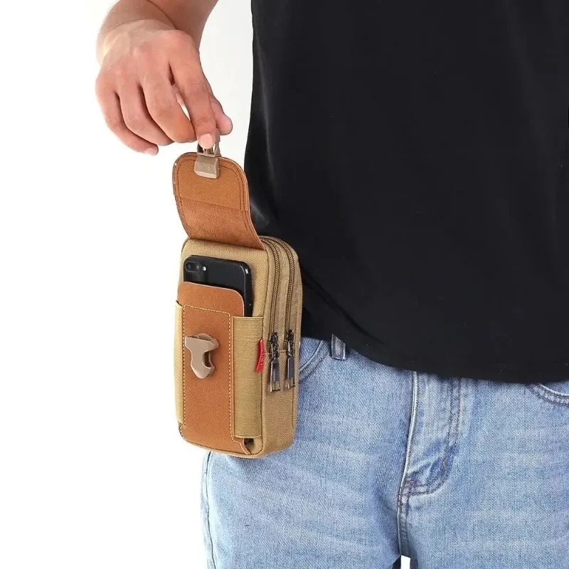 Mobile Phone Bag Waist Bag Small Tactical Belt Backpack For Storing Phones Keys And Cards 2