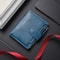 Leather Billfold Wallet For Men Vintage Design Zipper Coin Pocket 5