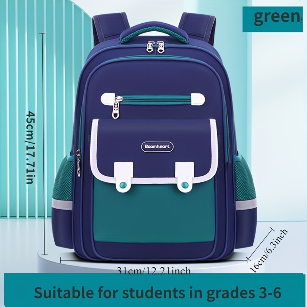 Breathable, Lightweight Backpack, Spine Protection for Boys & Girls