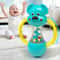Cute Blue Puppy Design Hand-Cranked Bell Shaking Toy, Durable ABS Material, Ideal Christmas & Halloween Gift