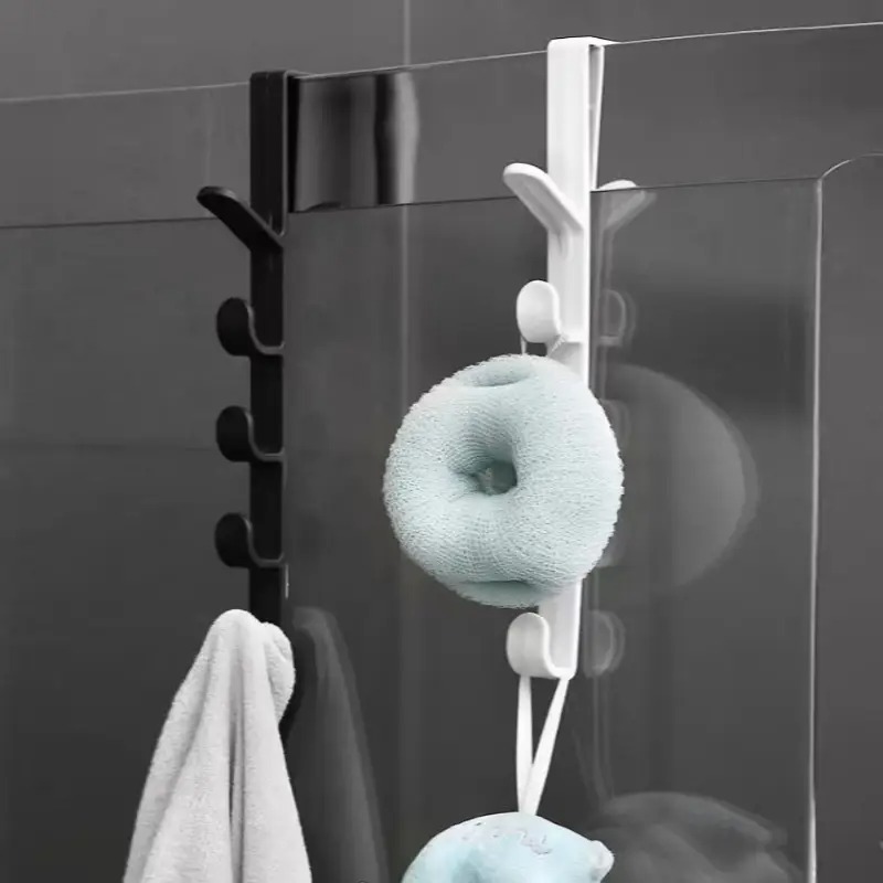 Plastic Clothes/Bag/Purse Holder, Over The Door Storage Hanger, No-Drill Bedroom Organization Hooks