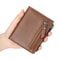 Mens Vintage RFID Genuine Cow Leather Wallet Zipper Closure 3