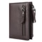 Mens Vintage RFID Genuine Cow Leather Wallet Zipper Closure 5