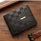 Mens Casual Wallet Short PU Leather Wallet Youth Fashion Business Card Holder ID Credit Billfold Mi 2