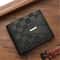 Mens Casual Wallet Short PU Leather Wallet Youth Fashion Business Card Holder ID Credit Billfold Mi 3