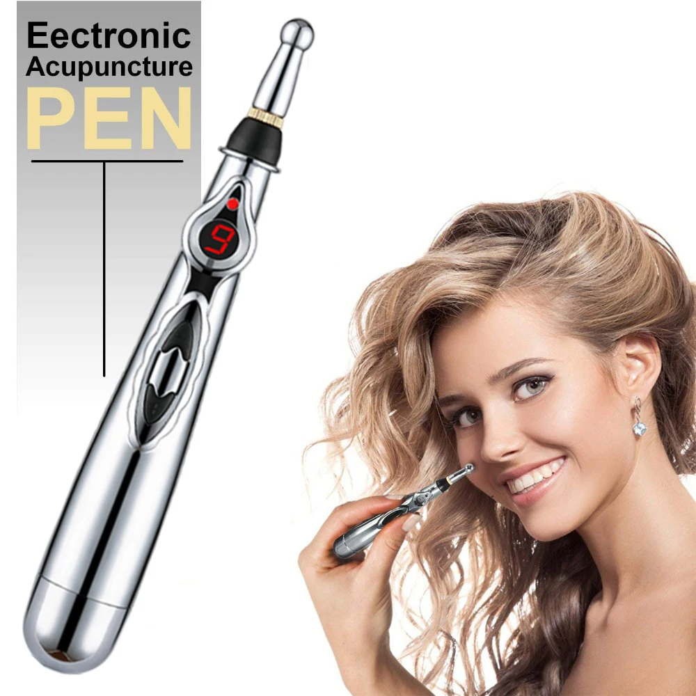 Multi-Function Meridian Press Energy Therapy Power Pen, Electronic Acupuncture Point Massage Pen for Pain Relief