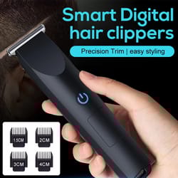 electric hair clipper with usb charging, adjustable cutter head for hair and beard trimming