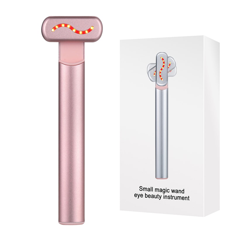 Facial Wand with EMS Microcurrent, Red Light Therapy, Neck Massager for Skin Care and Wrinkle Reduction