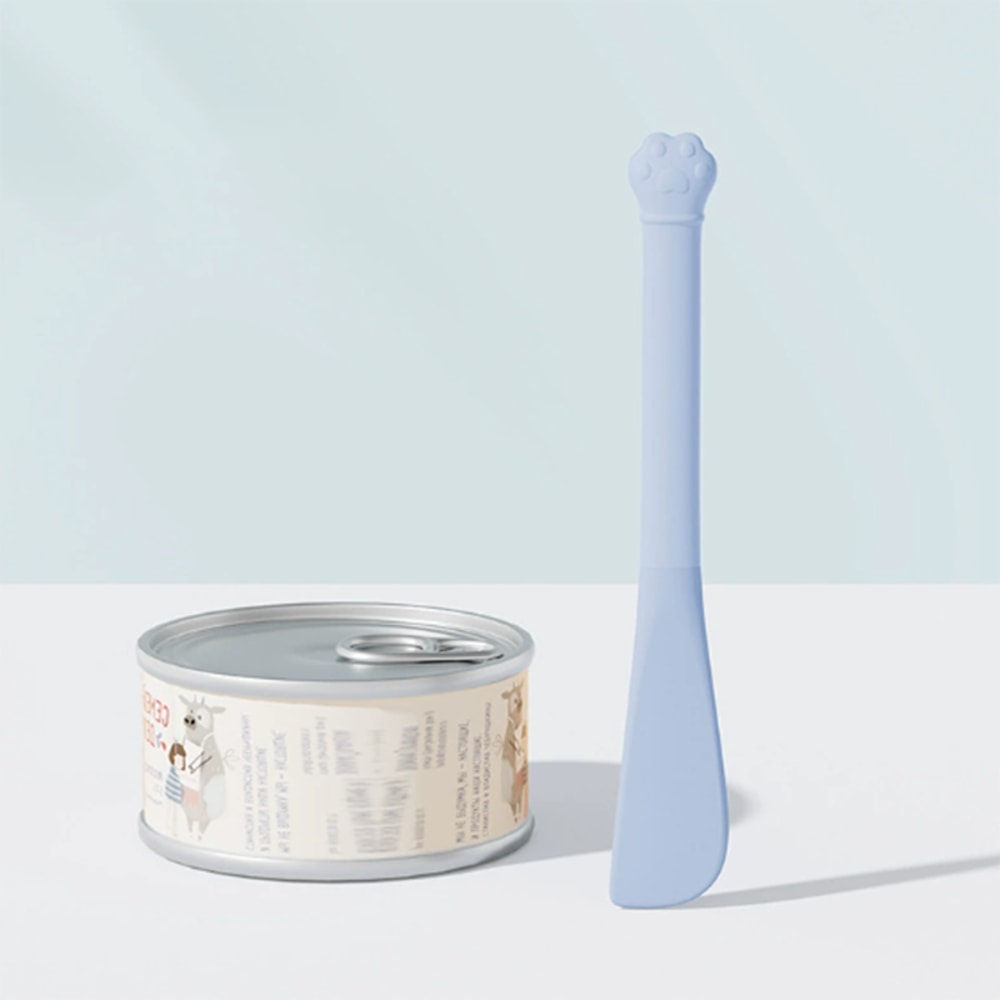 Multi-Functional Pet Can Opener, Long-Handled Cat Feeding Spoon, Lid Opener for Cat Cans