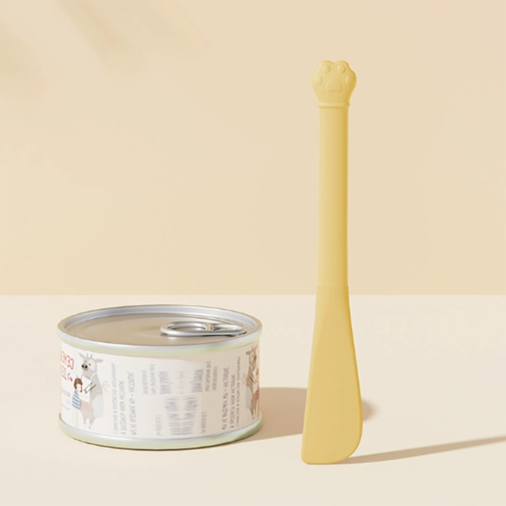 Multi-Functional Pet Can Opener, Long-Handled Cat Feeding Spoon, Lid Opener for Cat Cans