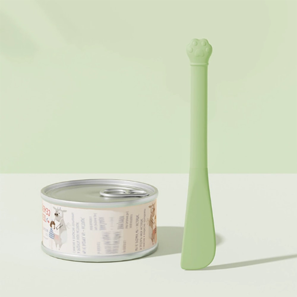 Multi-Functional Pet Can Opener, Long-Handled Cat Feeding Spoon, Lid Opener for Cat Cans