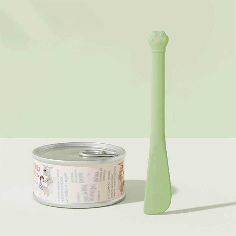 Multi-Functional Pet Can Opener, Long-Handled Cat Feeding Spoon, Lid Opener for Cat Cans