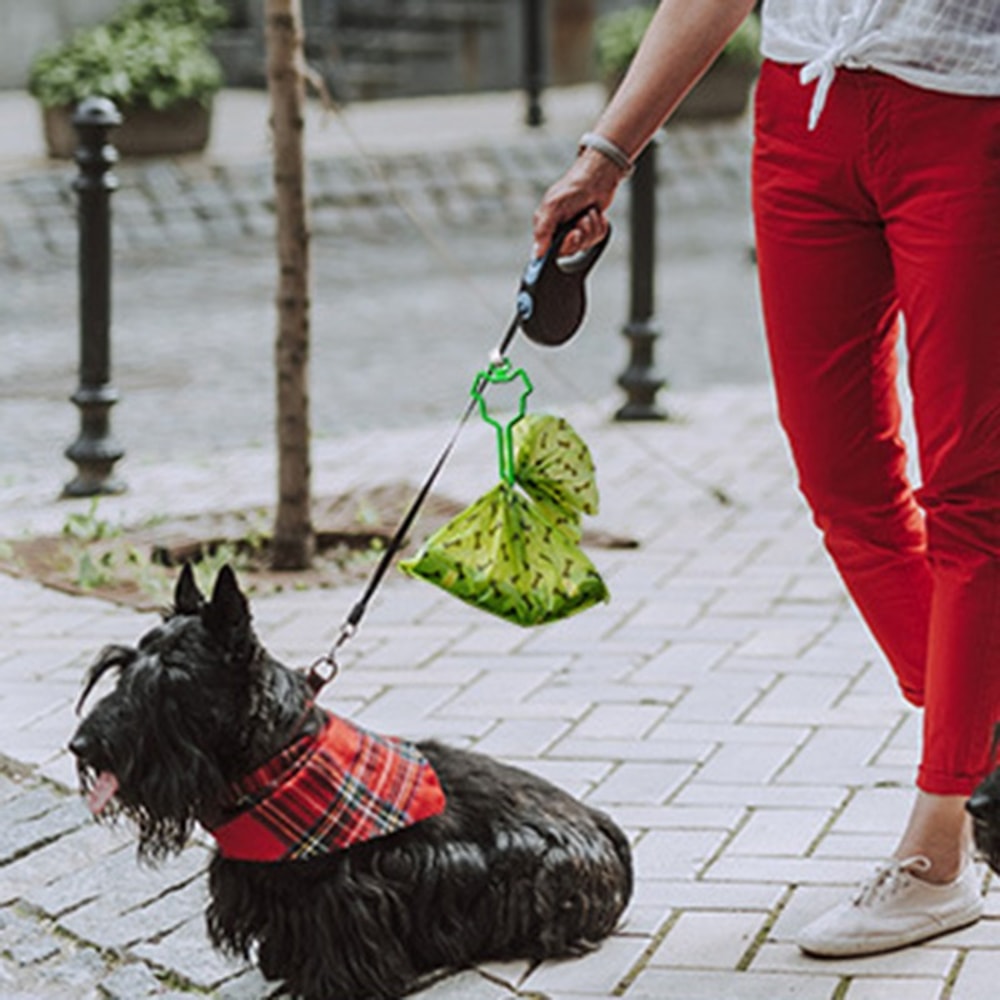 Outdoor Walking Dog Poop Bag Clip, Easy-to-Carry Pet Waste Carrier, Hands-Free Leash Dispenser
