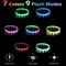 LED Glowing Dog Collar with USB Rechargeable Glowing Collar, 9 Flashing Modes, Adjustable Soft Silicone Collar for Large