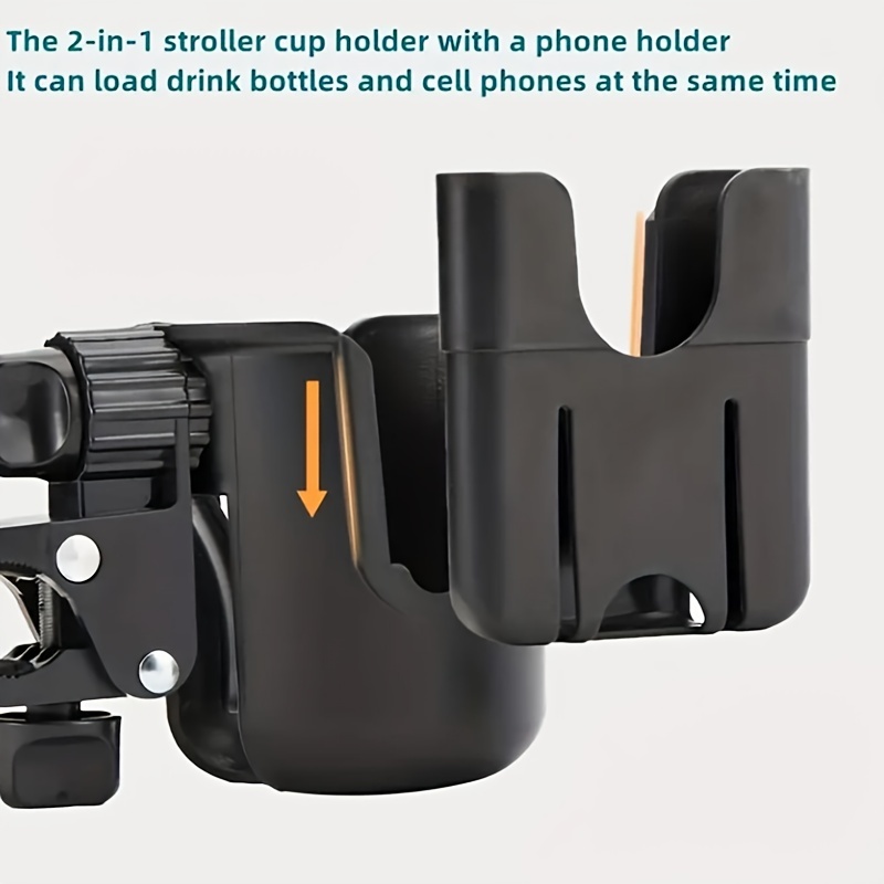 Universal Bottle Holder For Stroller With Phone Holder Stroller Water Cup Holder Wheelchair Accesso 5