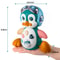 Infant Moving Walking Dancing Toys, Baby Crawling Toys Musical Penguin, Interactive Development Toy with Light for Tummy