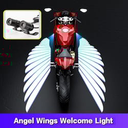 motorcycle angel wings led projection light, electric car street modification, anti-collision laser light