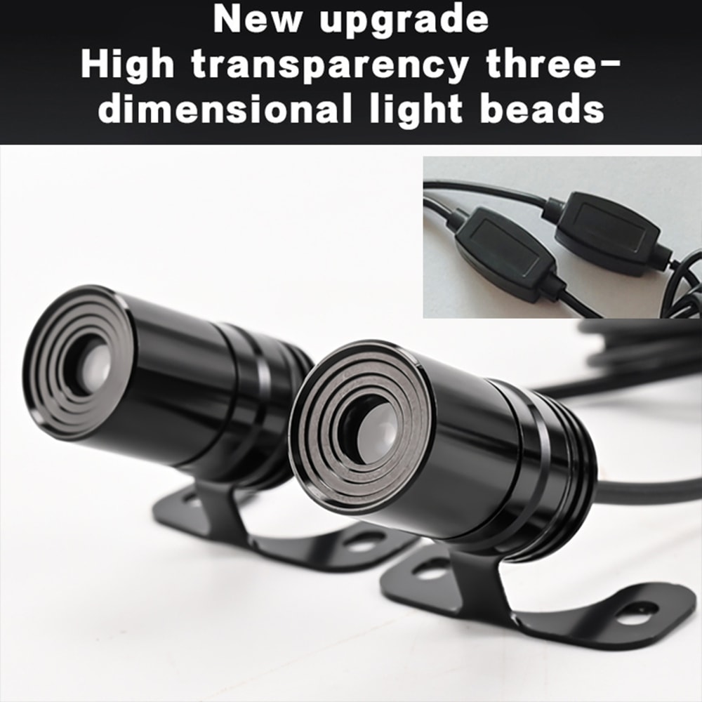 Motorcycle Angel Wings LED Projection Light Electric Car Street Modification AntiCollision Laser Li 3