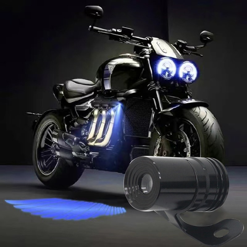 Motorcycle Angel Wings LED Projection Light Electric Car Street Modification AntiCollision Laser Li 6