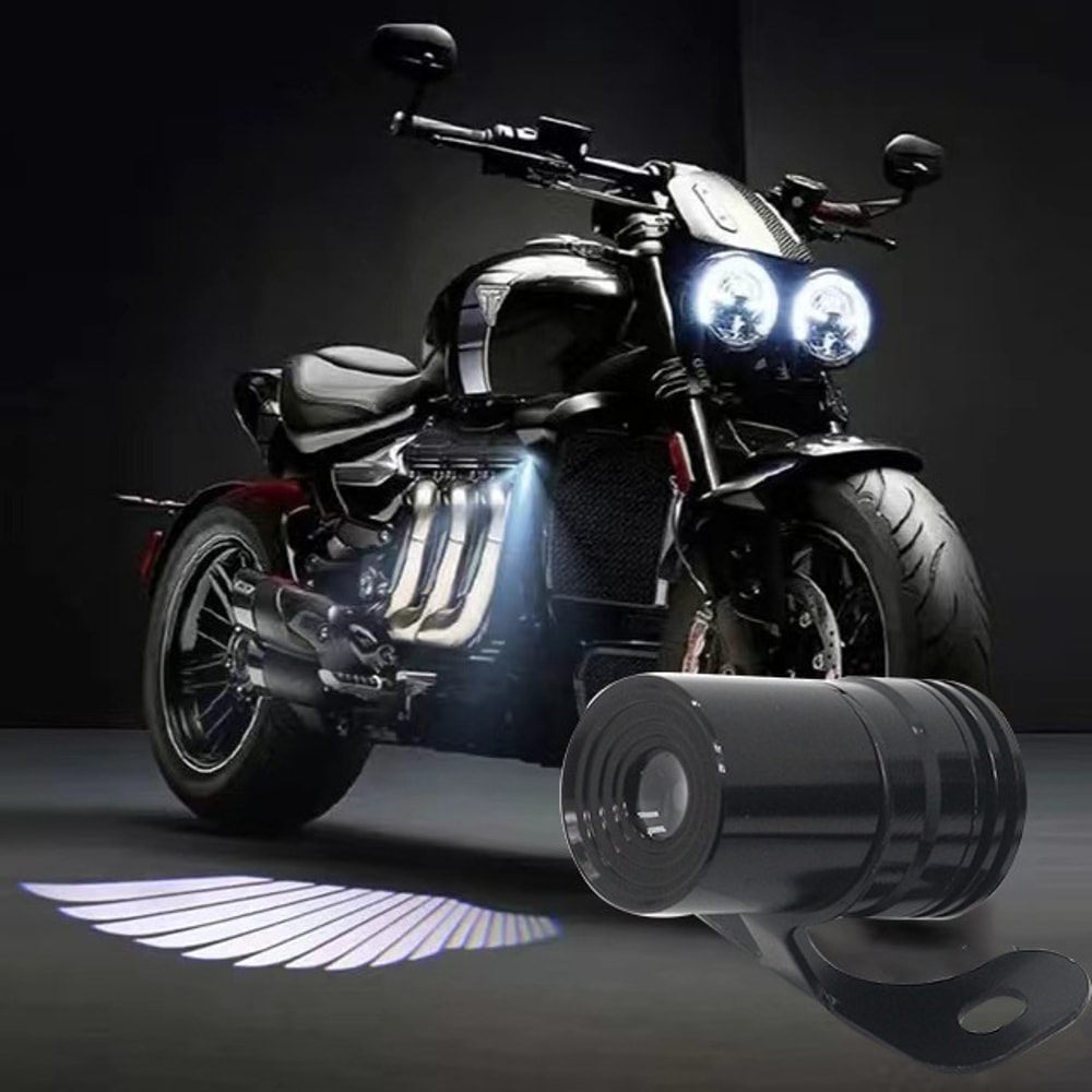 Motorcycle Angel Wings LED Projection Light Electric Car Street Modification AntiCollision Laser Li 8
