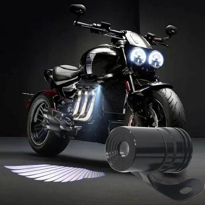 Motorcycle Angel Wings LED Projection Light Electric Car Street Modification AntiCollision Laser Li 8