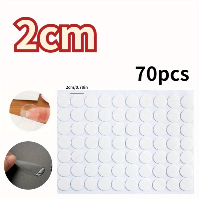 Traceless Dual-Sided Adhesive Tape, No-Residue for Home/Office, Sticks to Plastic/Glass/Metal Surfaces