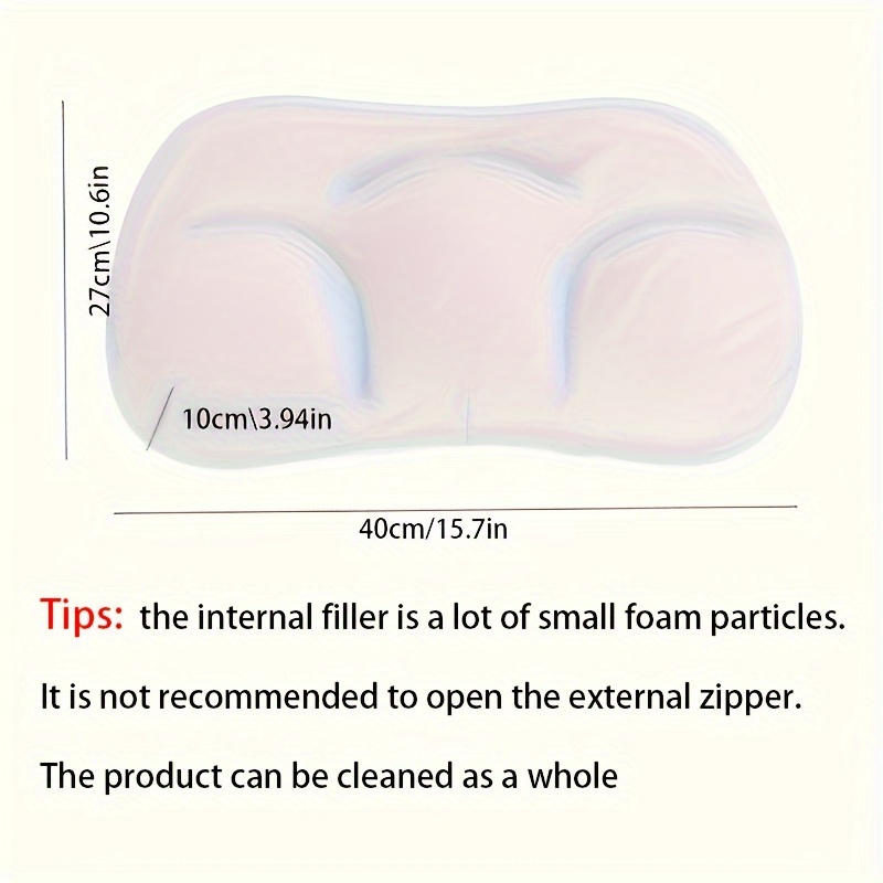 Cloud Pillow Nap Pillow Medium Soft Neck Support Pillow Portable Egg Shaped Pillow 4