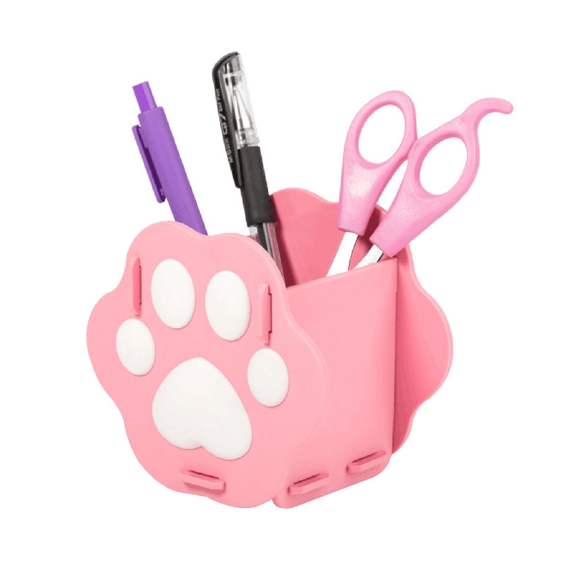 Pen Holder Stationery Holder Cute Cat Paw Desk Organizer For Office 5